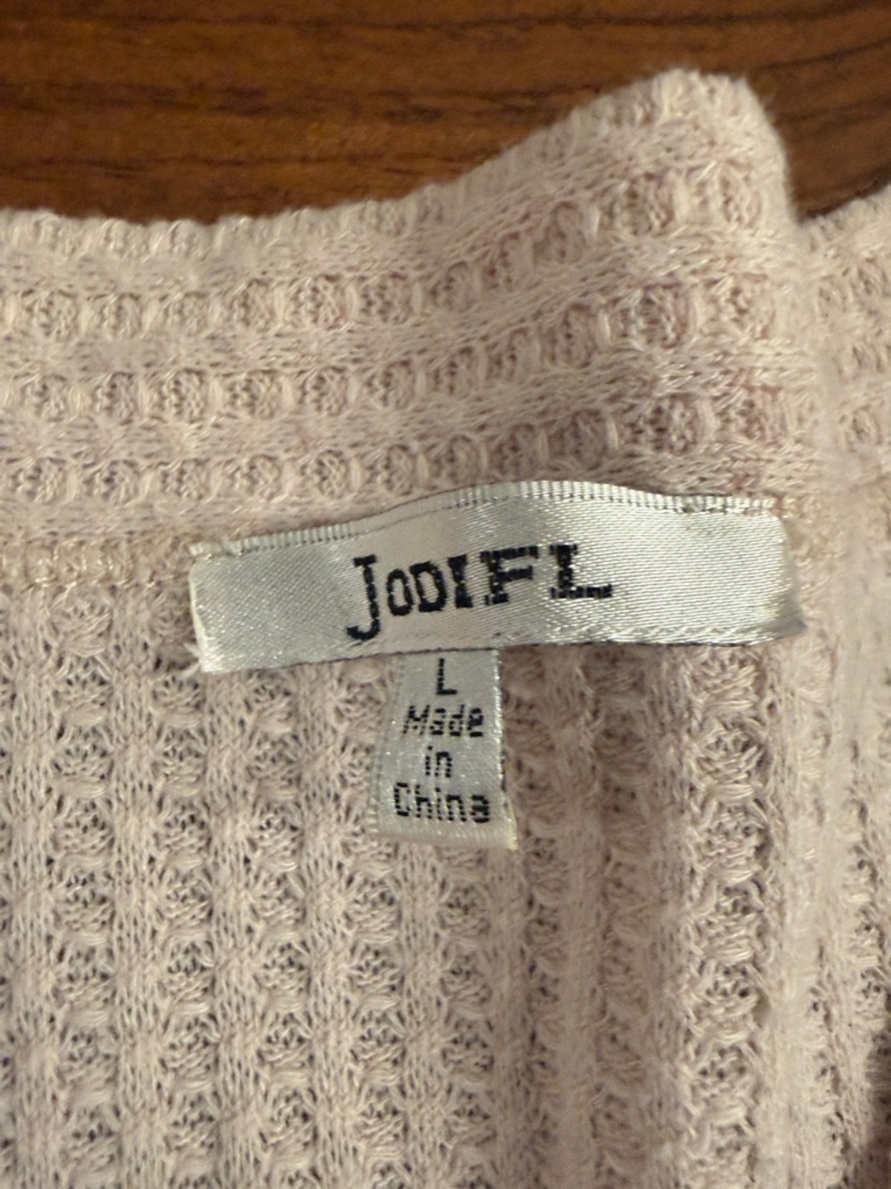 JODIFL women’s ' Button-Front Short Sleeve Top in Pale Pink - Picture 2 of 6